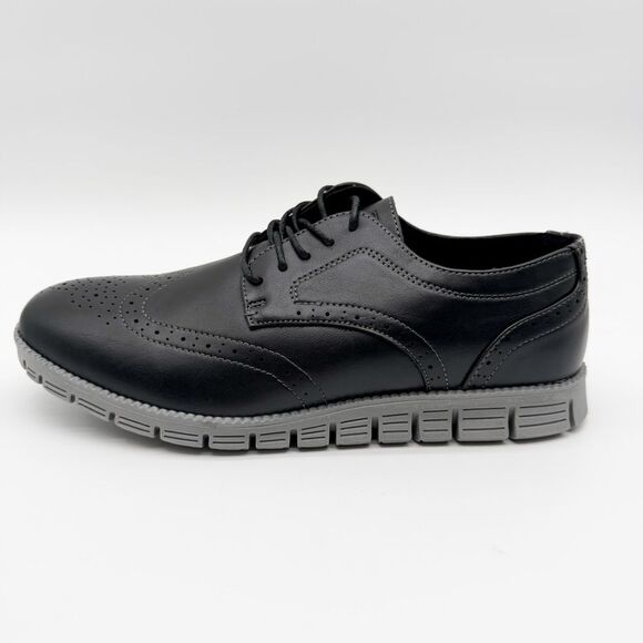 Deer Stags Corvallis Wingtip Oxford Dress Shoes Comfort Sole Black Gray 9.5 NEW main image 11